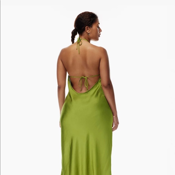 Aritzia Wilfred NIGHTWOOD DRESS in Succulent Green - Picture 2 of 2